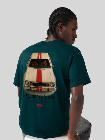 Levi's® Relaxed Fit T-Shirt aus reiner Baumwolle Dunkelgruen 1