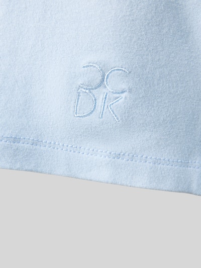 CCDK Copenhagen Shirt met lange mouwen en geribde ronde hals, model 'Britt' Blauw - 2