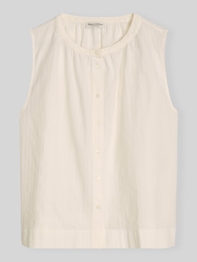 Marc O'Polo relaxed fit blouse van puur katoen Wit - 2