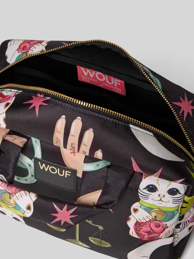 WOUF Kosmetiktasche mit Logo-Patch Modell 'Fortuna' Black 3