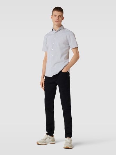 Lindbergh Slim fit vrijetijdsoverhemd met streepmotief Mintgroen - 1