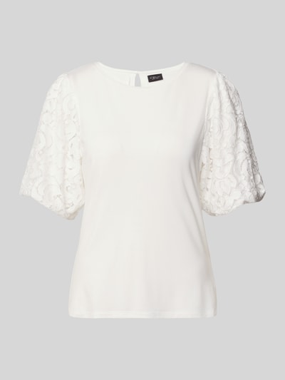 Produktfoto, Regular Fit T-Shirt aus Viskose-Mix von s.Oliver BLACK LABEL, Optik: Unifarben, Ballonärmel, Stretch, Damen T-Shirt