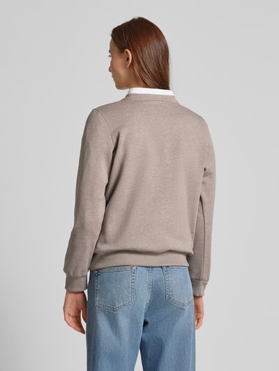 G&C Sweatshirt mit Motiv-Print Taupe Melange 5