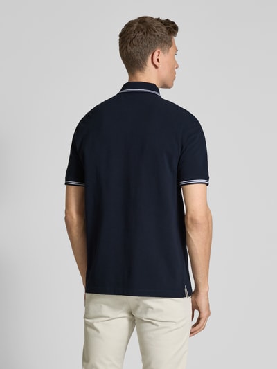 bugatti Koszulka polo o kroju regular fit z detalem z logo Granatowy 5
