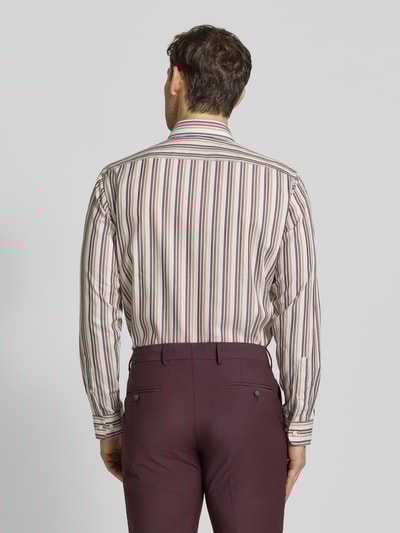 Christian Berg Men Regular Fit Business Hemd aus Baumwolle mit Kentkragen Mittelbraun 5