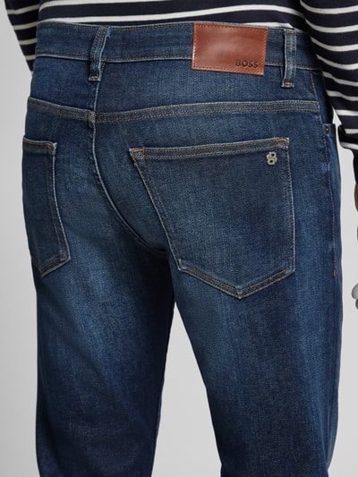 BOSS Orange Jeansy o kroju slim fit z mieszanki bawełny model ‘DELAWARE BO’ Niebieski 3