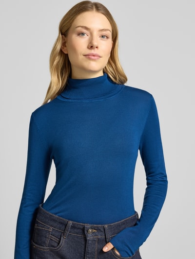 ICHI Strickpullover mit Rollkragen Modell 'MAFA' Blau 3