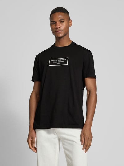 ARMANI EXCHANGE T-shirt met ronde hals Zwart - 4