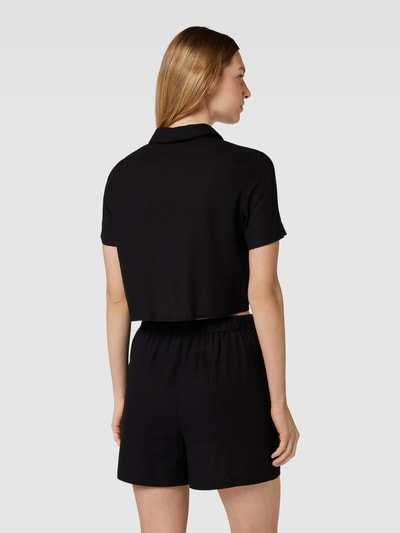 Vero Moda Hemdbluse mit Knotendetail Modell 'MYMILO' Black 5