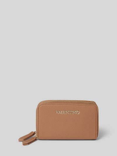 VALENTINO BAGS Portfel z aplikacją z logo model ‘ARCADIA’ Camel 1