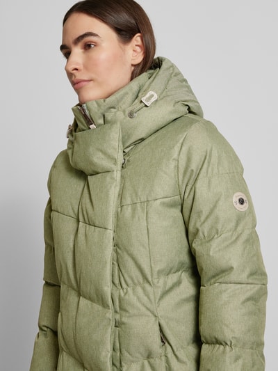 Ragwear Parka pikowana z kapturem model ‘Pavla’ Trzcinowy 3