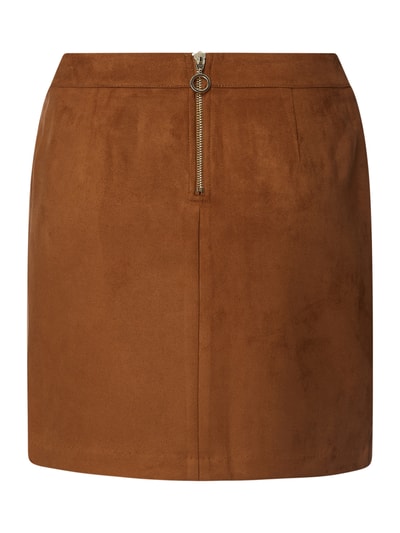 Vero Moda Minirok in suèdelook, model 'Donna'  Cognac - 3