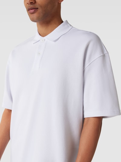 JAKE*S STUDIO MEN Poloshirt mit überschnittenen Schultern Weiss 3