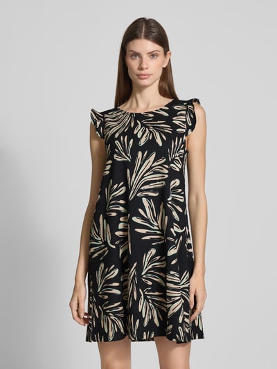 Tom Tailor Denim Mini-jurk in A-lijn met all-over motief Beige - 4