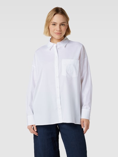 JOOP! Bluse mit Label-Stitching Weiss 4