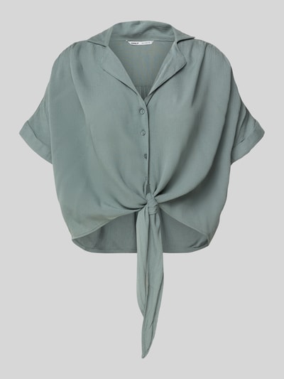 Only Regular fit overhemdblouse van pure viscose, model 'PAULA LIFE' Rietgroen - 2