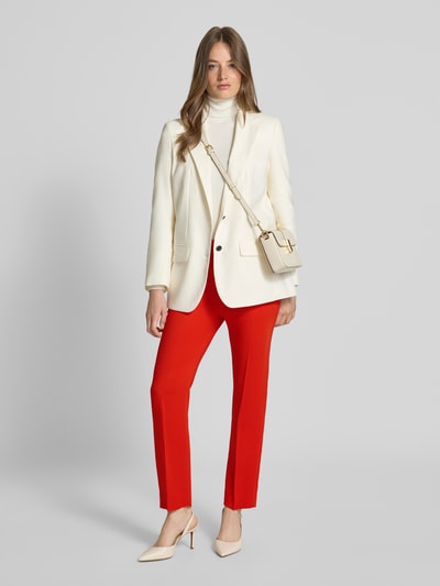 Lauren Ralph Lauren Broek van een mix van viscose en elastaan met persplooien Rood - 1