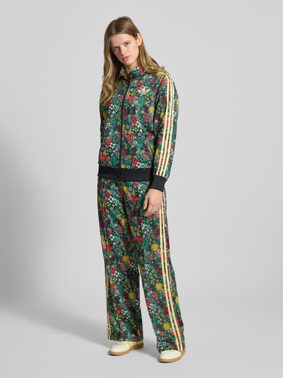 adidas Originals Regular fit Jack met Gestikt logo Model 'Firebird' Zwart - 1