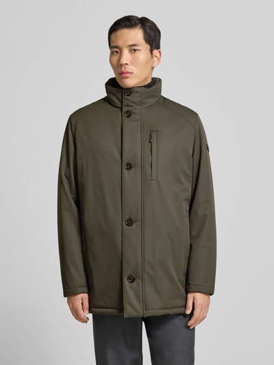 bugatti Regular fit parka met opstaande kraag Olijfgroen - 4