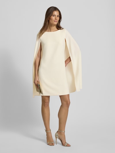 Lauren Ralph Lauren Schmales Cocktailkleid mit U-Boot-Ausschnitt Modell 'PETRA' Offwhite 1