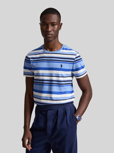 Polo Ralph Lauren męski t-shirt o kroju regular fit z czystej bawełny Jasnoniebieski 4