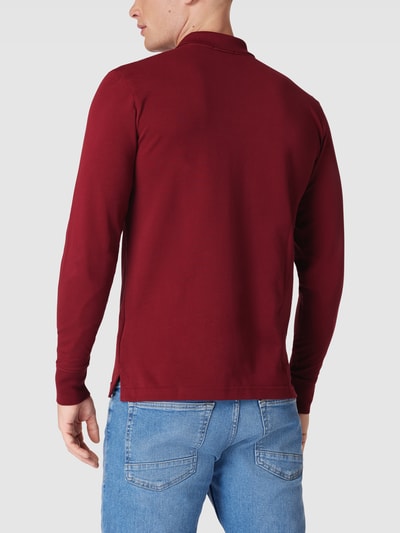 Gant Poloshirt im langärmeligen Design Bordeaux 5