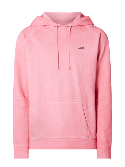 HUGO Hoodie in washed-out-look, model 'Derraine' Roze - 2