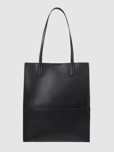 Seidenfelt Shopper in Leder-Optik  Black 5