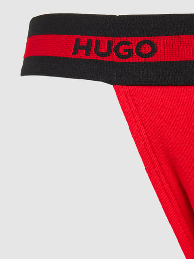 HUGO Jockstrapy z elastycznym paskiem z logo w zestawie 3 szt. Czerwony 2