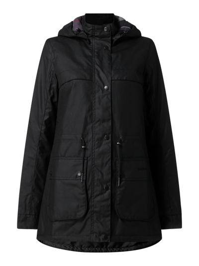 Barbour Parka aus gewachster Baumwolle Modell 'Cassley' Black 1