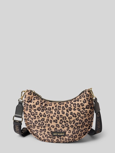Productfoto, Bauchtasche met ritssluiting model 'Lifetime Buddy' van Hey Marly, luipaardprint, hoofvak, afneembare schouderband, labelpatch, doorgestikte naden, breedte 25 cm, lengte 22 cm, diepte 8 cm, bandlengte 102 cm