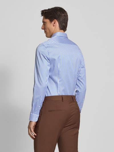 Jake*s Super slim fit zakelijk overhemd met haaikraag Koningsblauw - 5