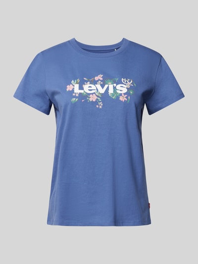 Levi's® T-Shirt mit Label-Print und Rundhalsausschnitt Blau 2