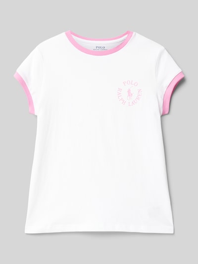 Polo Ralph Lauren Teens T-shirt met logo- en labelprint Wit - 1