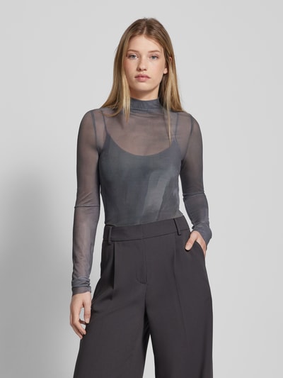 Alessa&Anna Winter X P&C* Shirt met lange mouwen van mesh - Alessa & Anna Winter X P&C* Antraciet - 4