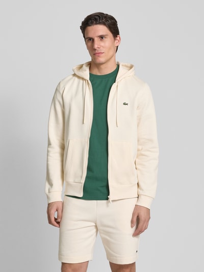 Lacoste Sweatjacke mit Label-Patch Offwhite 4