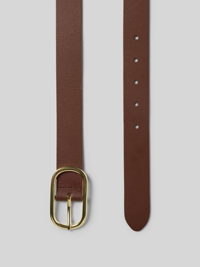 Produktfoto, pasek damski 'Gürtel aus echtem Leder' von Weinmann, brązowa naturalna skóra, jednokolorowy design, sprzączka, szerokość w rozmiarze 80: 3 cm, klasyczny krój