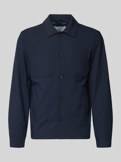 Les Deux Regular Fit Hemdjacke mit Brusttaschen Modell 'Marseille' Marine 1