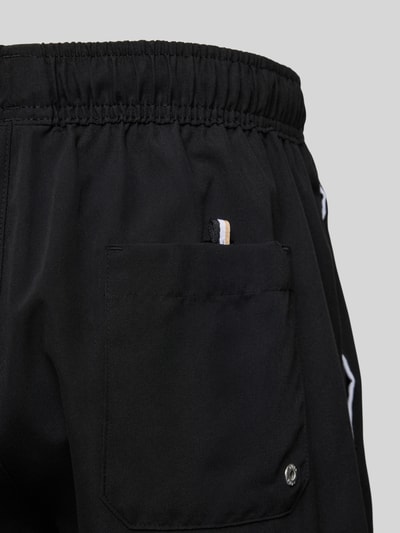 BOSS Zwembroek met elastische band, model 'Dogfish' Zwart - 2