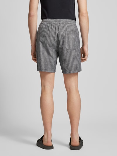 Only & Sons Shorts mit Streifenmuster Modell 'STEL' Dunkelblau 5