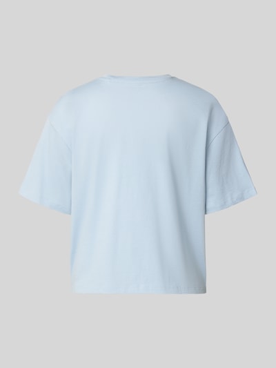 Produktfoto, Boxy Fit Pyjama-Oberteil aus reiner Baumwolle von Marc O'Polo w kolorze jasnoniebieskim, jednolity kolor, pudełkowy krój, materiał: bawełna