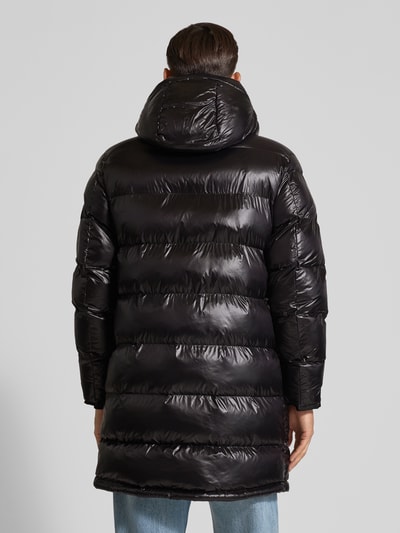 Blauer Usa Regular Fit Steppmantel mit Logo-Applikation Modell 'Aldrich' Black 5