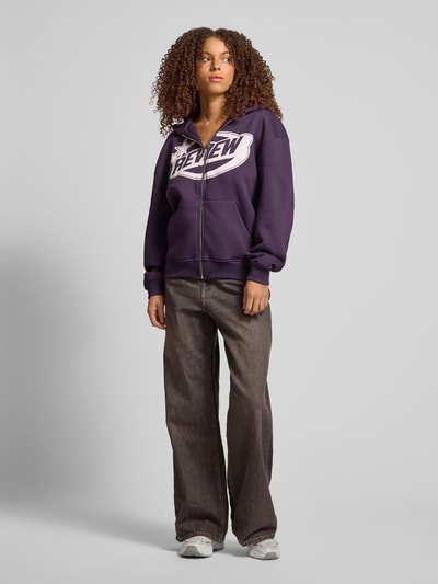 Review Sweatjacke mit Kapuze Purple 1