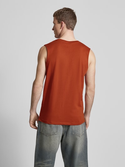 Jack & Jones Tanktop mit Label-Print Modell 'SPLIT' Rostrot 5