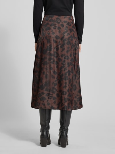 Tom Tailor Uitlopende midirok van viscosemix Hazelnoot - 5