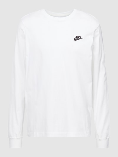 Nike Longsleeve mit Label-Stitching Weiss 2