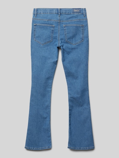 Only Skinny Fit Jeans mit ausgestelltem Bein Modell 'MILA-IRIS' Blau 3