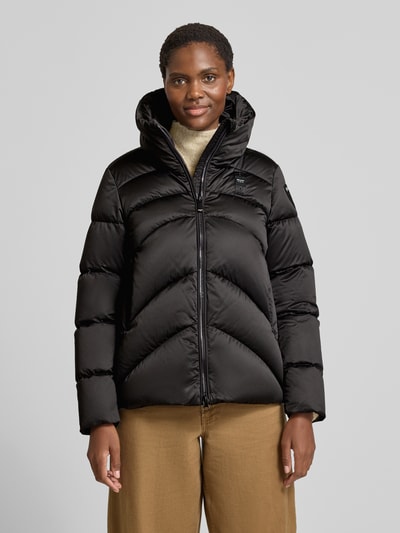 Blauer Usa Kurtka pikowana z błyskawicznym zamkiem dwustronnym Czarny 4