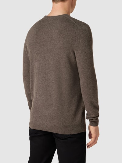 Christian Berg Men Strickpullover aus Merino-Kaschmir-Mix Taupe meliert 5