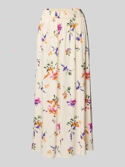 YAS Długa spódnica z elastycznym pasem model ‘ASINA’ Złamany biały 2